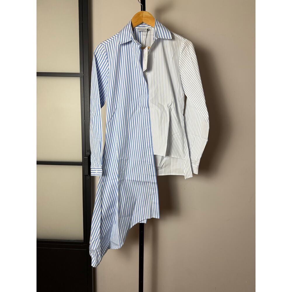 NWT Harshman Faretta Asymmetrical Button Down Shirt Size XS